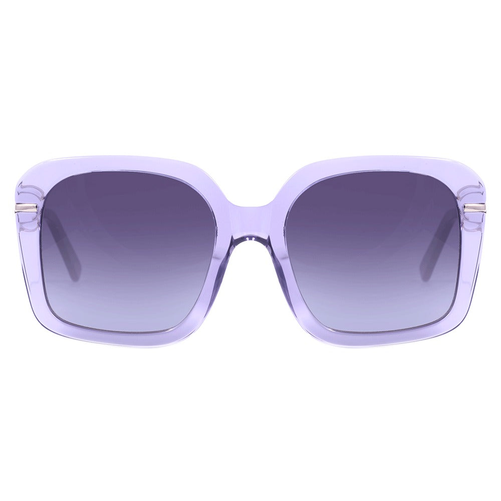 Colcci Camila Queiroz Chelsea Roxo Translúcido/ Preto Degradê - Lente 5,4 cm  - Sol