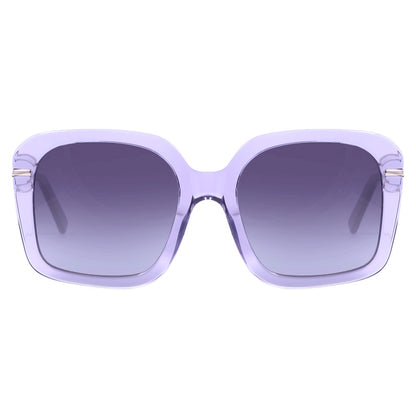 Colcci Camila Queiroz Chelsea Roxo Translúcido/ Preto Degradê - Lente 5,4 cm  - Sol