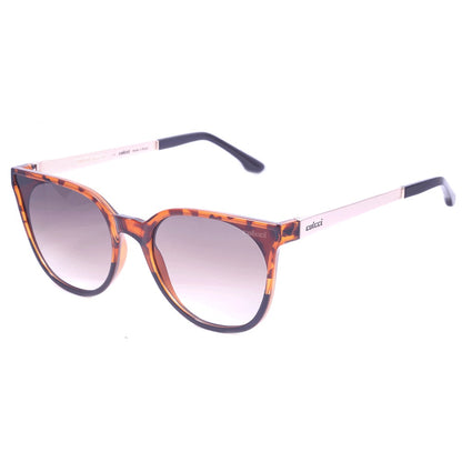 Colcci Cora Azul Marrom Mesclado e Preto Brilho/ Marrom Degradê - 52 mm  - Sol