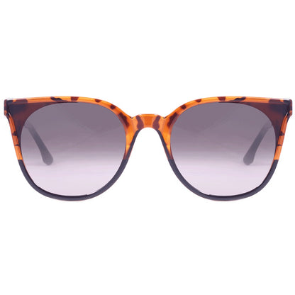 Colcci Cora Azul Marrom Mesclado e Preto Brilho/ Marrom Degradê - 52 mm  - Sol