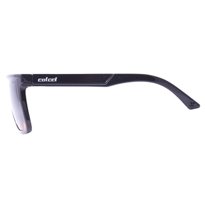 Colcci Garnet 2 Preto Brilho/ Azul e Laranja Degradê - 57 mm  - Grau