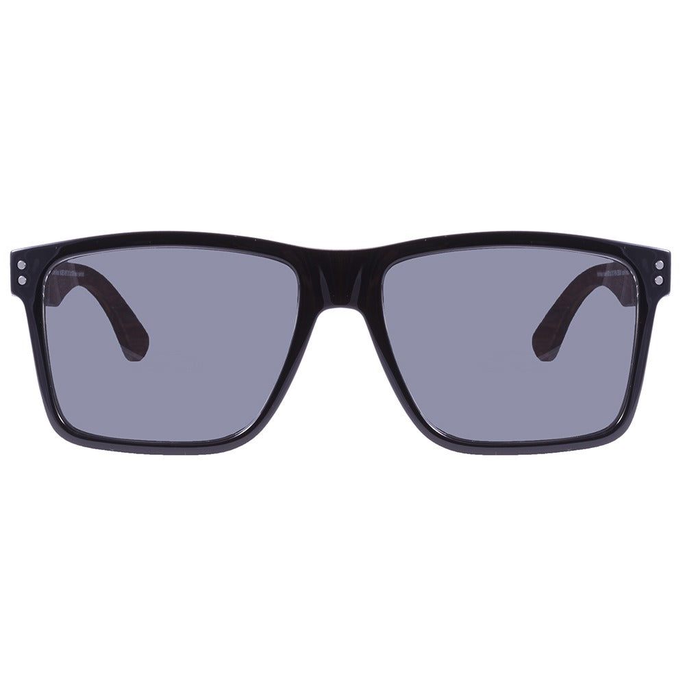 Mormaii Cairo Wood Preto Brilho/ Cinza  - Lente 5,5cm