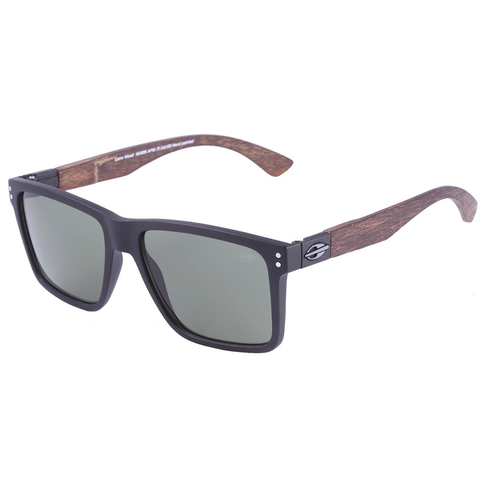 Mormaii Cairo Wood Preto Fosco/ Verde - Lente 5,5cm