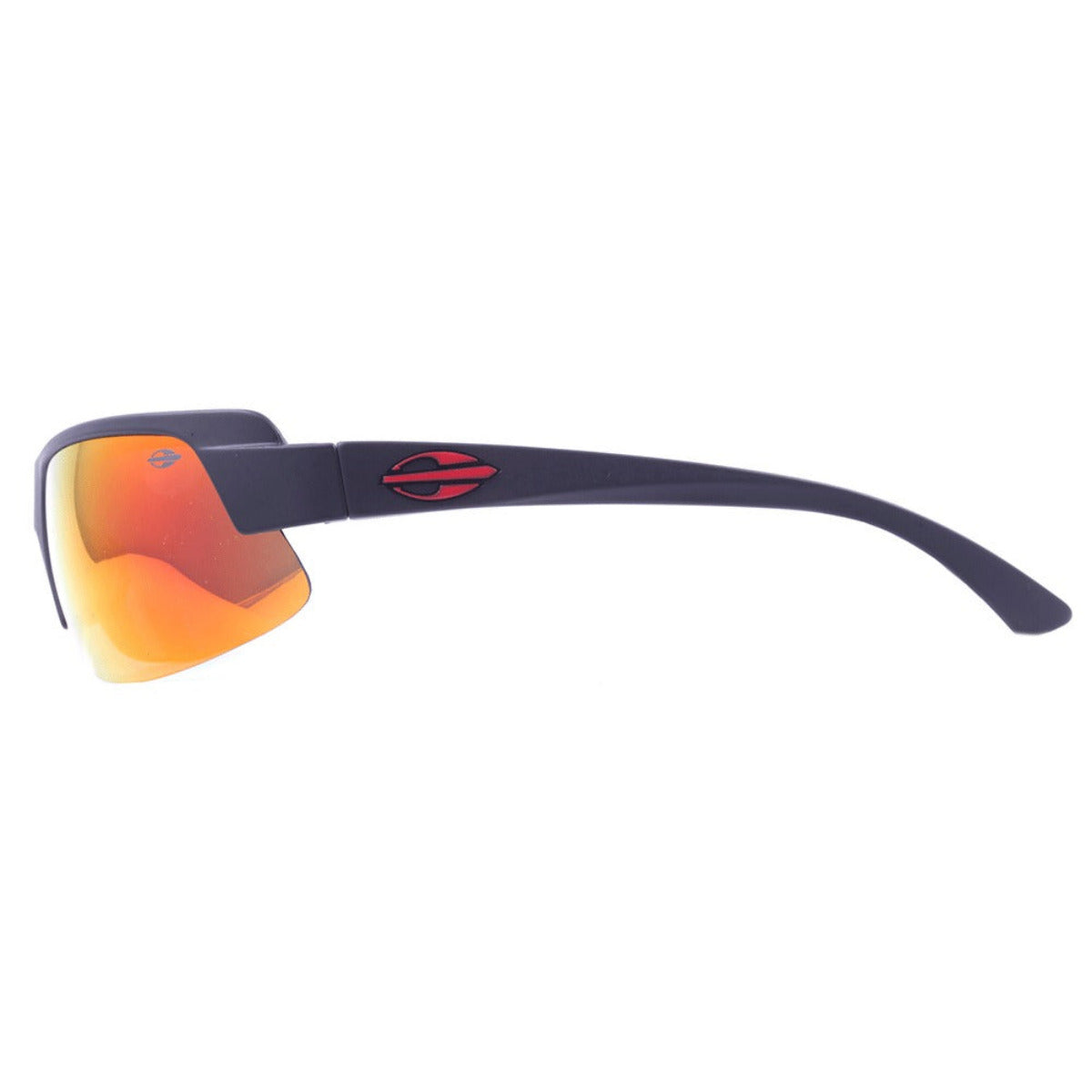 Mormaii Gamboa Air 4 Preto Fosco/ Vermelho Espelhado - Lente 5,7 cm  - Sol
