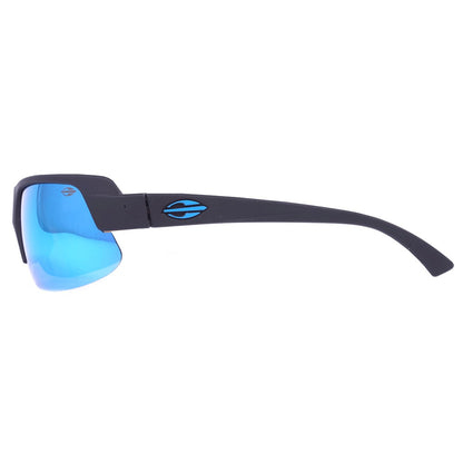 Gamboa Air Preto Fosco/ Azul Espelhado - Lente 6,8 cm  - Sol