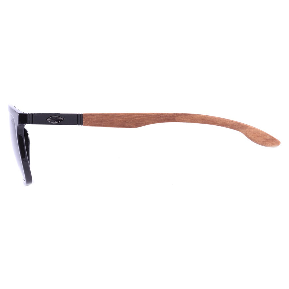 Mormaii Kona Wood Preto Brilho/ Cinza - Lente 5,8cm