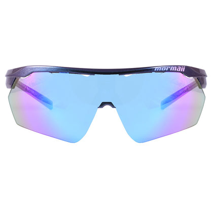 Óculos para Beach Tenis Mormaii Smash Verde e Roxo Brilho/ Roxo Espelhado - Lente 15,0 cm