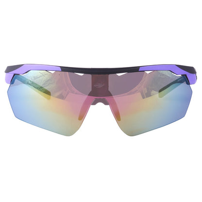 Óculos para Beach Tenis Mormaii Smash Roxo e Preto Fosco/ Amarelo Espelhado - 150 mm