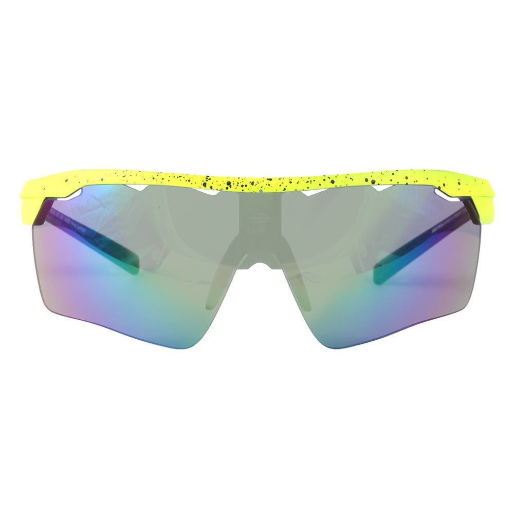Óculos para Beach Tenis Mormaii Clip On Smash 2 Verde e Preto Fosco/ Verde Espelhado/  Transparente  - Lente 15,0 cm