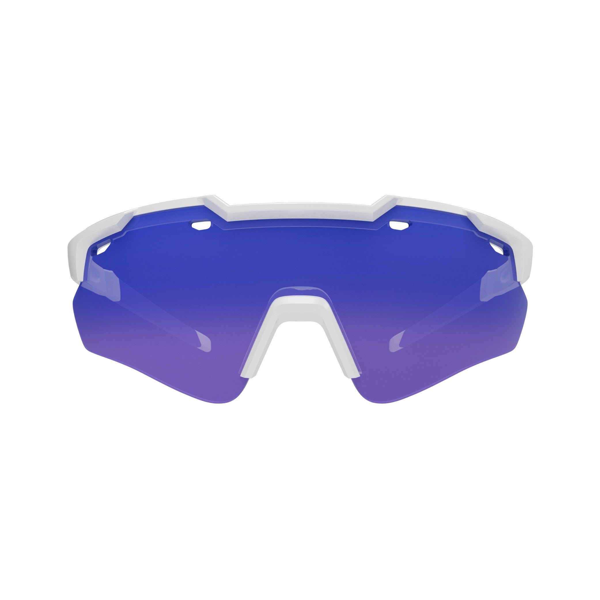 Shield Evo 2.0 Pearled White/ Blue Chrome  - Sol