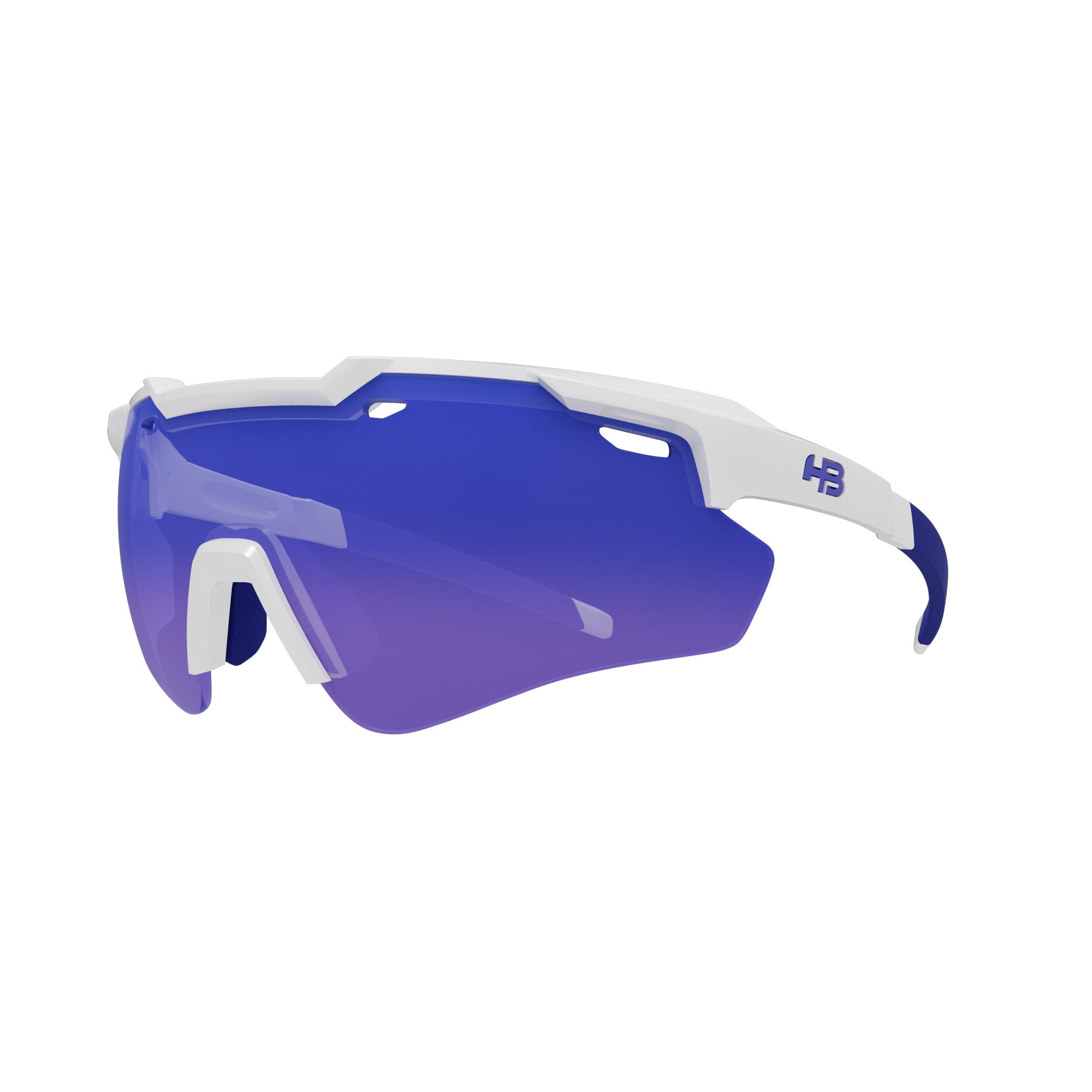 Shield Evo 2.0 Pearled White/ Blue Chrome  - Sol