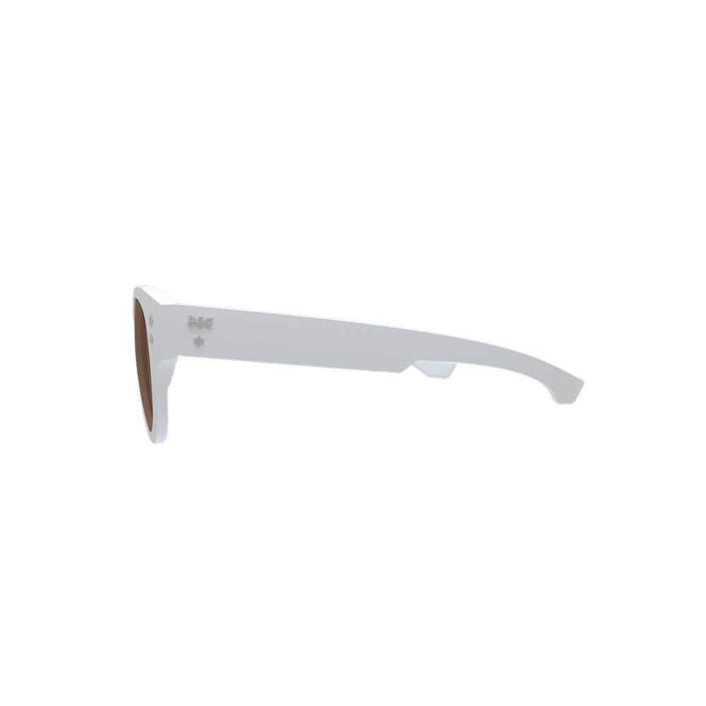 HB Mavericks Matte P. White/ Brown