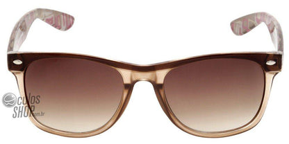 Óculos de Sol Pânico Atitude Pa 5001 H01A Marrom E Transparente/ Marrom Degradê - Lente 5,2 Cm