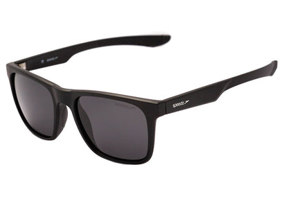 Óculos de Sol Speedo Caelum A01 Preto Fosco/ Cinza Polarizado 55 mm