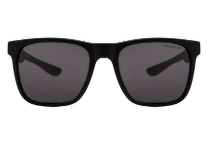 Óculos de Sol Speedo Caelum A01 Preto Fosco/ Cinza Polarizado 55 mm