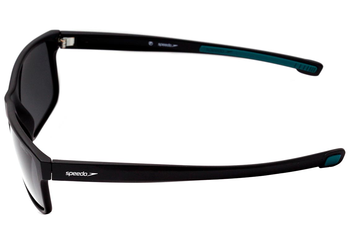 Óculos de Sol Speedo Flynn A01 Preto Brilho/ Verde Polarizado 57 mm