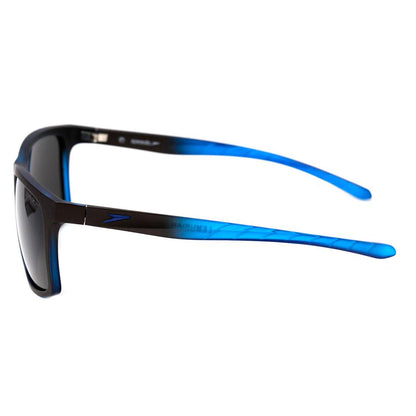 Óculos de Sol Speedo Lemurian H02 Cinza e Azul Fosco / Cinza Polarizado - Lente 5,9 cm