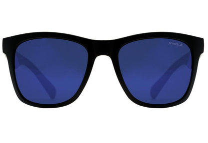 Óculos de Sol Speedo Liner A01 Preto Fosco / Azul Espelhado Polarizado - Lente 5,4 cm