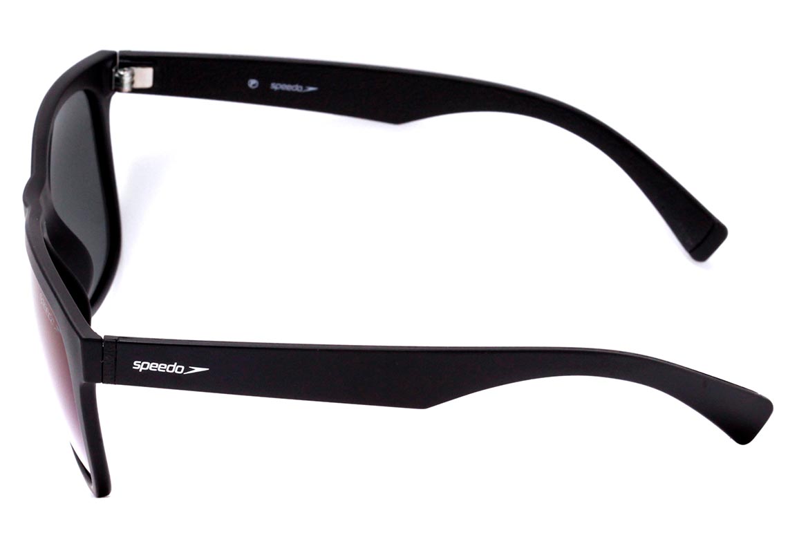 Óculos de Sol Speedo Liner A01 Preto Fosco / Azul Espelhado Polarizado - Lente 5,4 cm