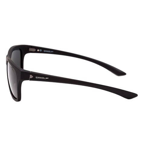Óculos de Sol Speedo Longboard H01 Preto e Azul Translúcido Fosco / Azul Espelhado Polarizado - Lente 5,5 cm
