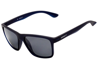 Óculos de Sol Speedo Rinzler D01 Azul Translúcido Fosco/ Cinza Polarizado 56 mm