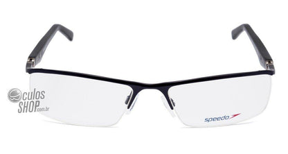 Óculos de Grau Speedo Sp1143 18E Azul Preto E Cinza Brilho - 58 mm