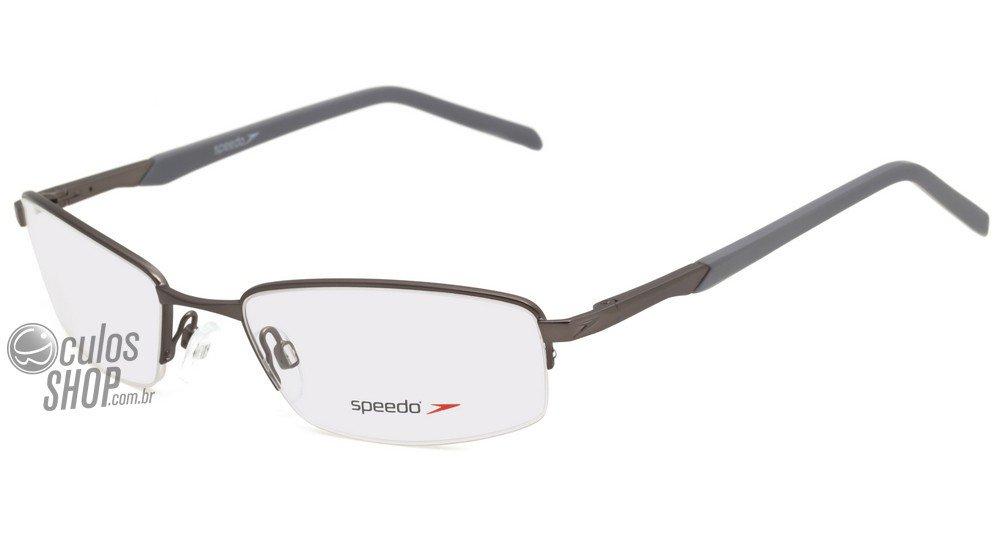 Óculos de Grau Speedo Sp 1271 02C Grafite E Cinza Fosco - 55 mm
