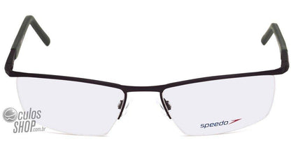Óculos de Grau Speedo Sp 1271 09A Preto E Verde Fosco - 55 mm