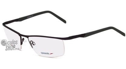 Óculos de Grau Speedo Sp 1271 09A Preto E Verde Fosco - 55 mm