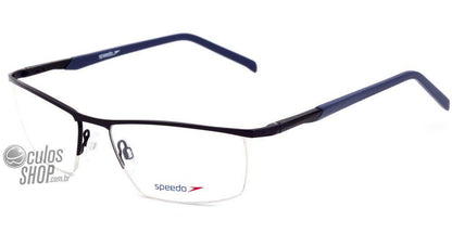 Óculos de Grau Speedo Sp 1273 06B Preto E Azul Fosco - 56 mm