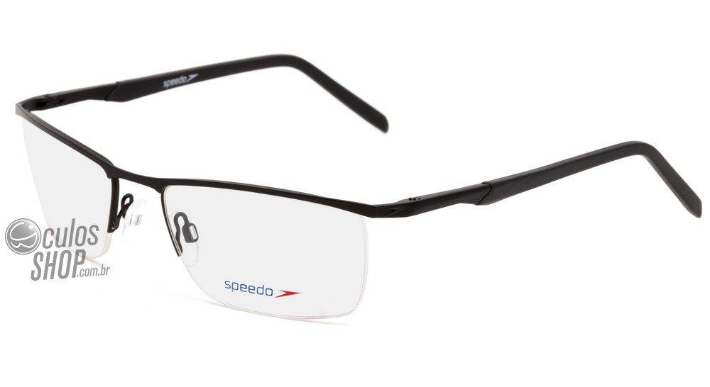 Óculos de Grau Speedo Sp 1273 09A Preto Fosco - 56 mm