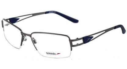 Óculos de Grau Speedo Sp 1290 02D Cinza Fosco E Azul - 55 mm