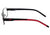 Óculos de Grau Speedo SP 1347 09B Preto Brilho Vermelho e Preto Fosco - Lente 5,0 cm