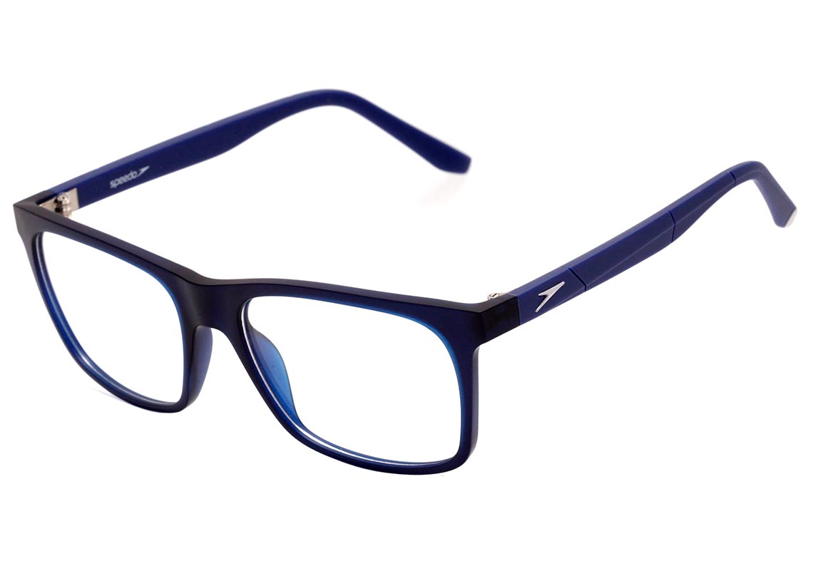 Óculos de Grau Speedo Sp 4060 T01 Azul Translúcido Fosco