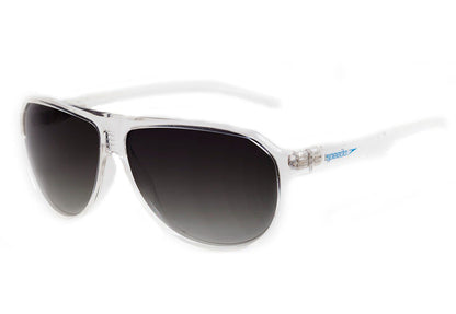 Óculos de Sol Speedo Sp 5008 T01 Transparente E Branco Brilho/ Preto Degradê Polarizado