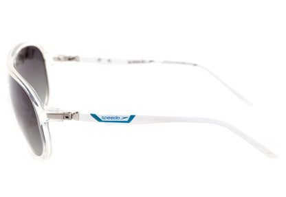 Óculos de Sol Speedo Sp 5011 T10 Transparente E Branco/ Preto Polarizado - Lente 6,1 Cm