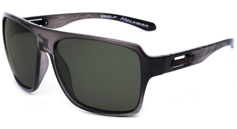 Óculos de Sol Speedo Sp 5013 B03 Preto Translúcido/ Verde Polarizado - 61 mm