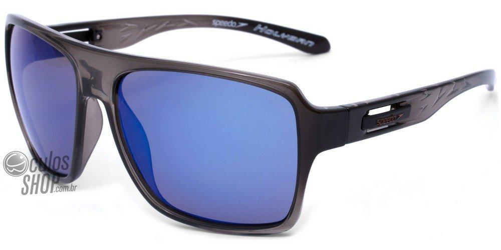 Óculos de Sol Speedo Sp 5013 B03 Preto Translúcido/ Verde Polarizado - 61 mm