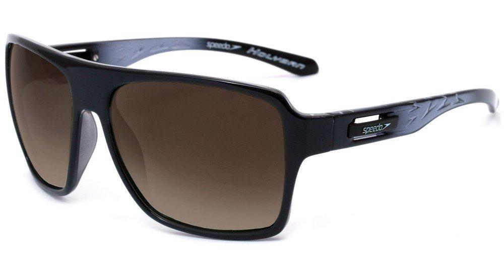 Óculos de Sol Speedo Sp 5013 D07 Preto Translúcido/ Marrom Degradê Polarizado - 61 mm