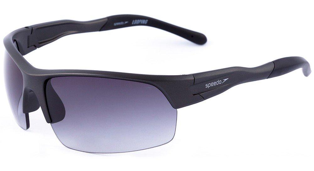 Óculos de Sol Speedo Sp 5039 E01 Cinza Fosco E Preto/ Preto Degradê - 70 mm