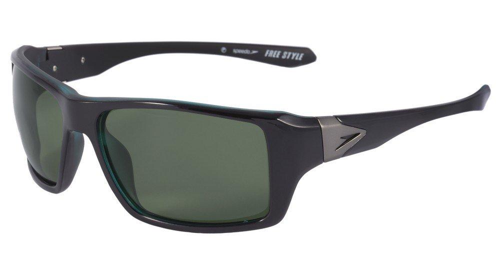 Óculos de Sol Speedo Sp 5042 A01 Preto Brilho E Verde Fosco/ Verde Polarizado - 62 mm