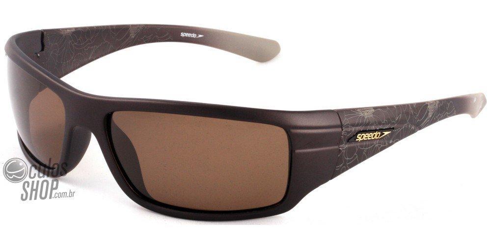 Óculos de Sol Speedo Sp 548 C02 Marrom E Cinza Fosco/ Marrom - 60 mm