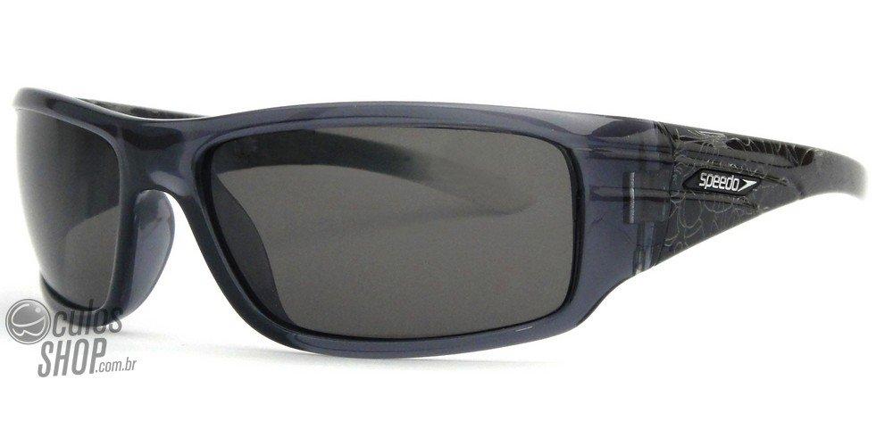 Óculos de Sol Speedo Sp 548 H01 Preto E Branco Brilho/ Preto - 60 mm