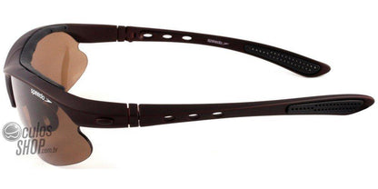 Óculos de Sol Speedo Sp 554 Clip-On C01 Marrom Fosco/ + 5 Cores De Lente