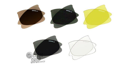 Óculos de Sol Speedo Sp 554 Clip-On C01 Marrom Fosco/ + 5 Cores De Lente