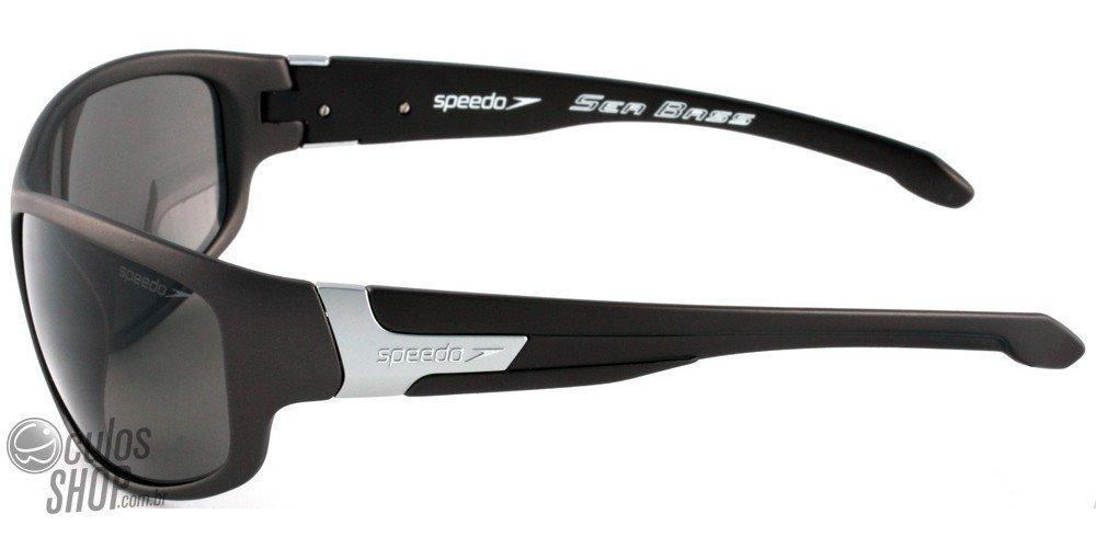 Óculos de Sol Speedo Sp 561 C01 Cinza Fosco/ Preto - 63 mm