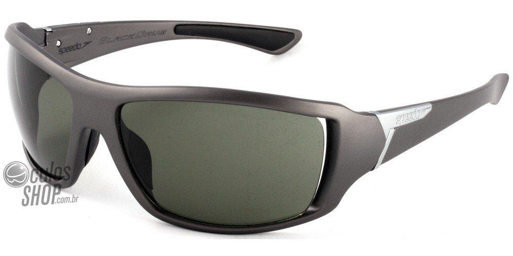 Óculos de Sol Speedo Sp 562 C01 Cinza Fosco/ Verde - 63 mm