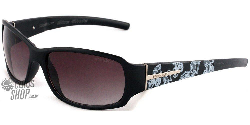 Óculos de Sol Speedo Sp 563 A02 Preto Fosco/ Preto Degradê - 59 mm