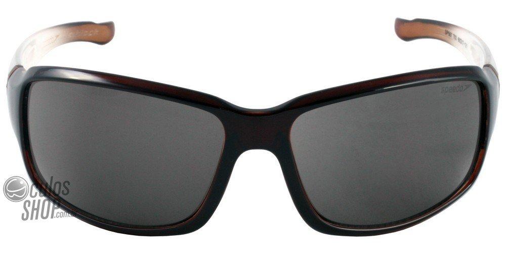 Óculos de Sol Speedo Sp 567 T03 Marrom E Transparente Brilho/ Preto - 65 mm