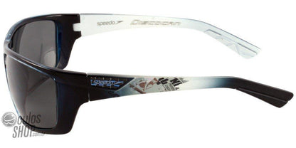 Óculos de Sol Speedo Sp 568 D02 Azul Translúcido E Branco/ Preto - 63 mm